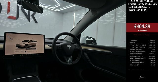 Tesla Model Y Dual Motor Long Range Suv 4Wde AJ71CBV White #3