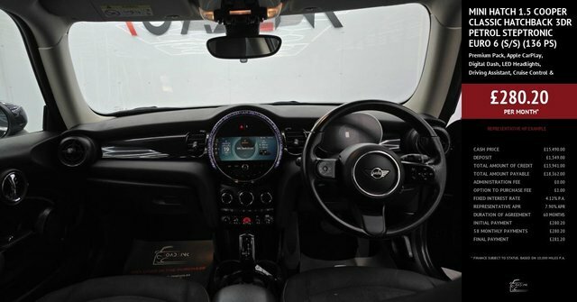 Mini Hatch 1.5 Cooper Classic Hatchback Steptronic EY73MXF Black #3