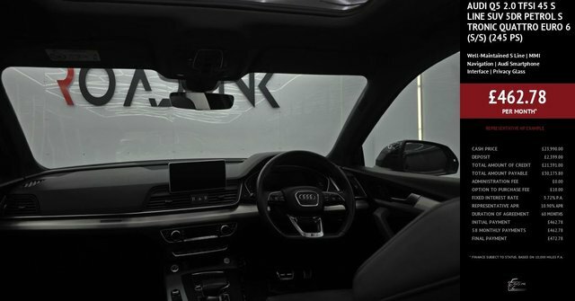 Audi Q5 2.0 Tfsi 45 S Line Suv S Tronic Quattro Grey #3