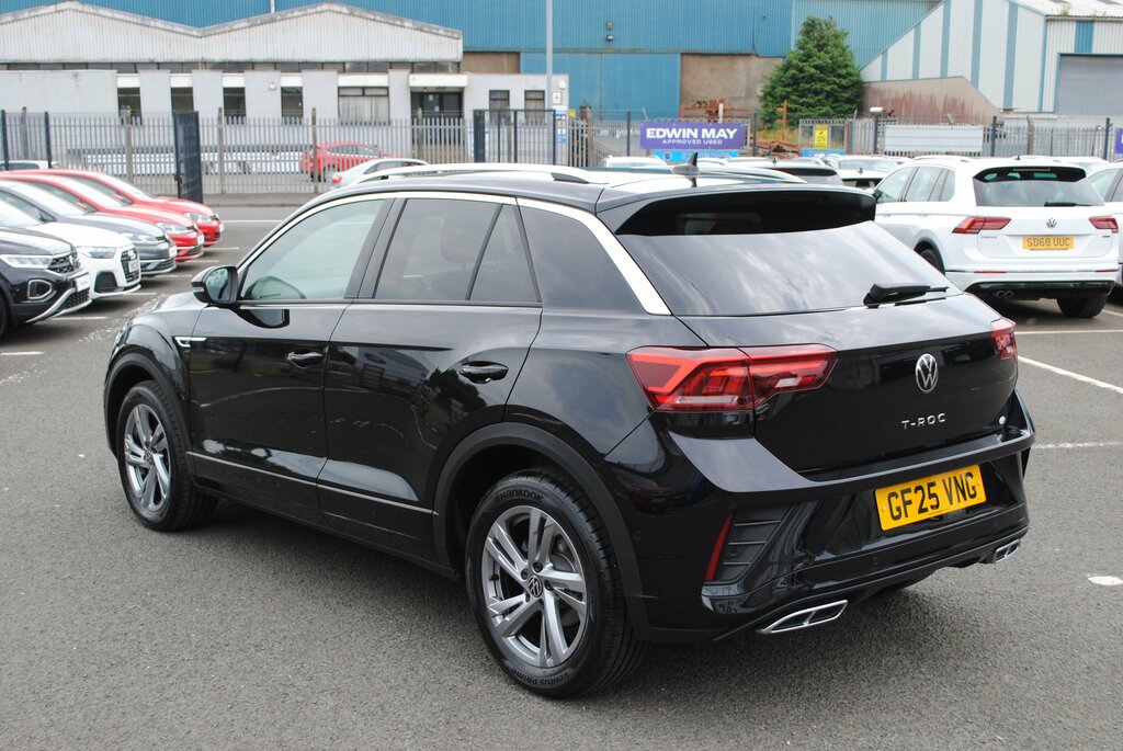 Volkswagen T-Roc 2025 Volkswagen T-roc 1.5 R-line Tsi GF25VNG Black #6