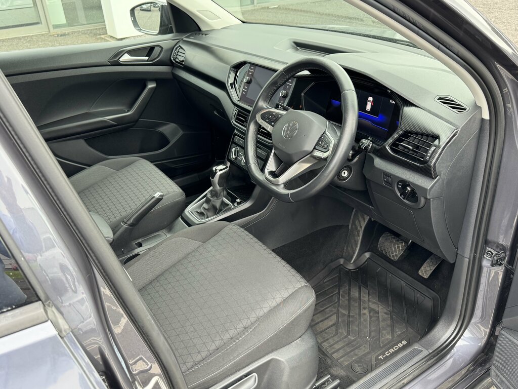 Volkswagen T-Cross 2022 Volkswagen T-cross Se 1.0 Tsi 110Ps Dsg Grey #3