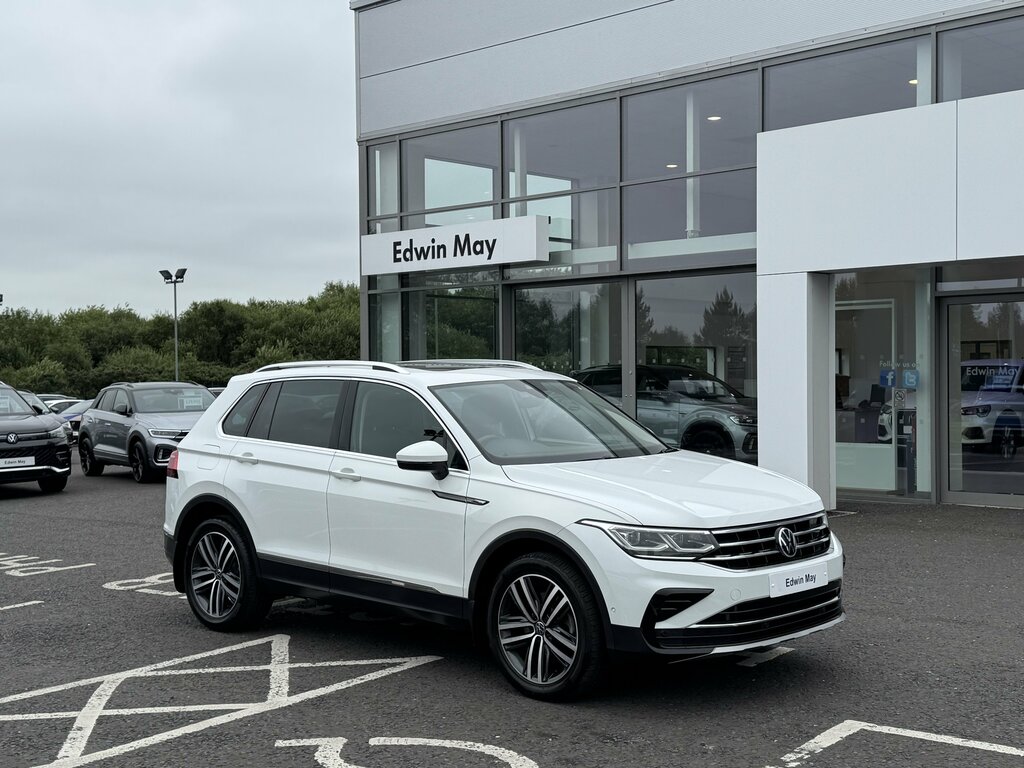 Volkswagen Tiguan 2021 Volkswagen Tiguan Elegance 2.0 Tdi 200Ps Ds White