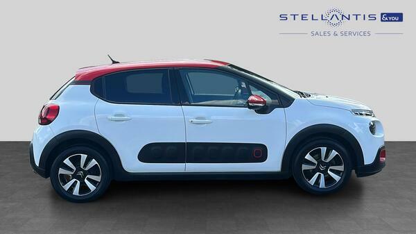 Citroen C3 1.2 Puretech Flair Hatchback Eur ET68NJK White #2