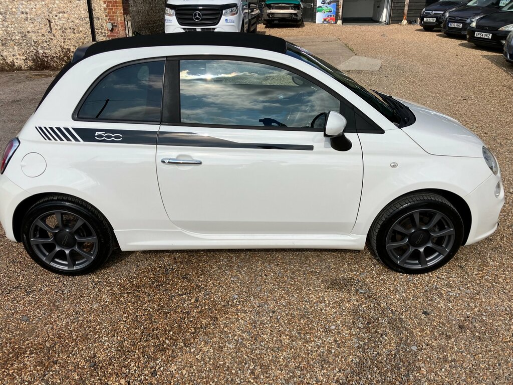 Fiat 500C 1.2 Sport. White. Convertible 500. Cambelt. Low Ro White #5