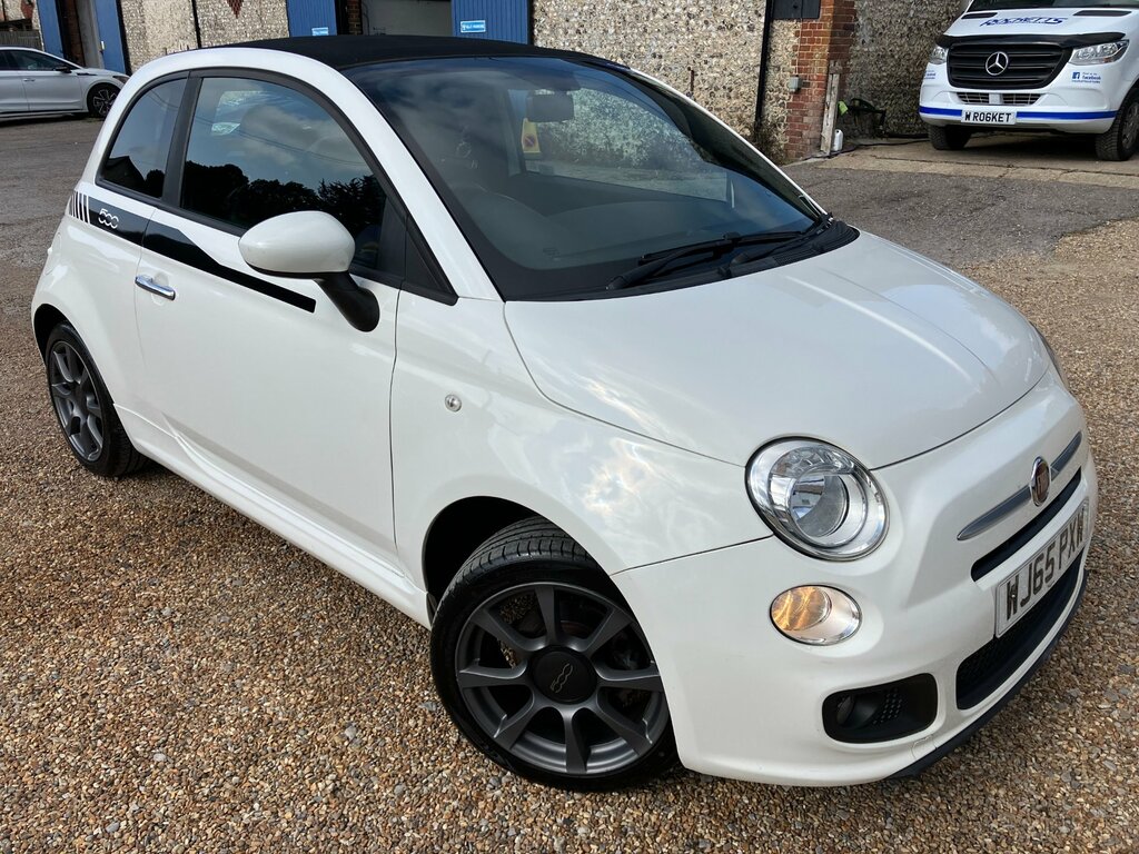 Fiat 500C 1.2 Sport. White. Convertible 500. Cambelt. Low Ro White #2