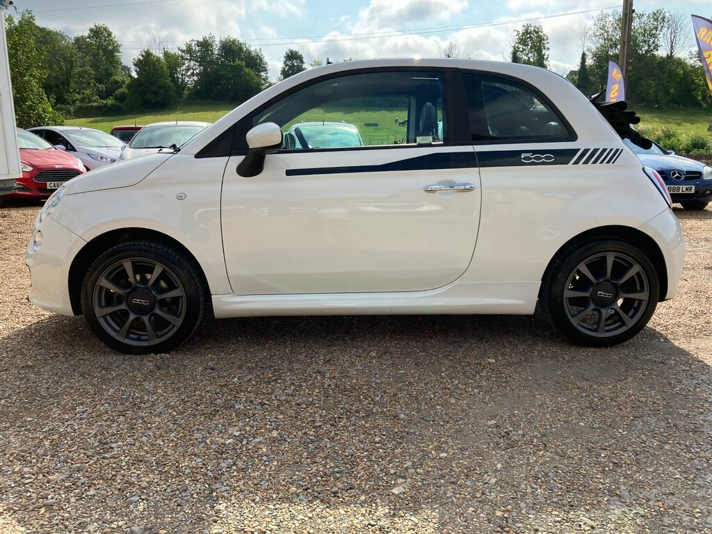 Fiat 500C 1.2 Sport. White. Convertible 500. Cambelt. Low Ro White #6