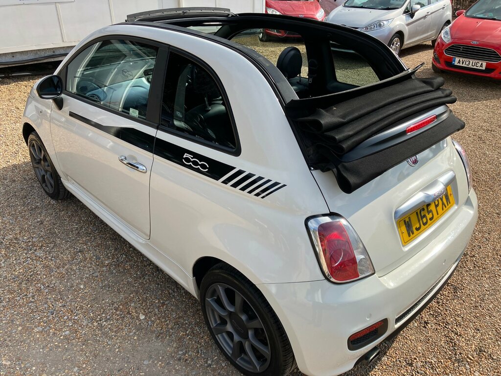 Fiat 500C 1.2 Sport. White. Convertible 500. Cambelt. Low Ro White #4