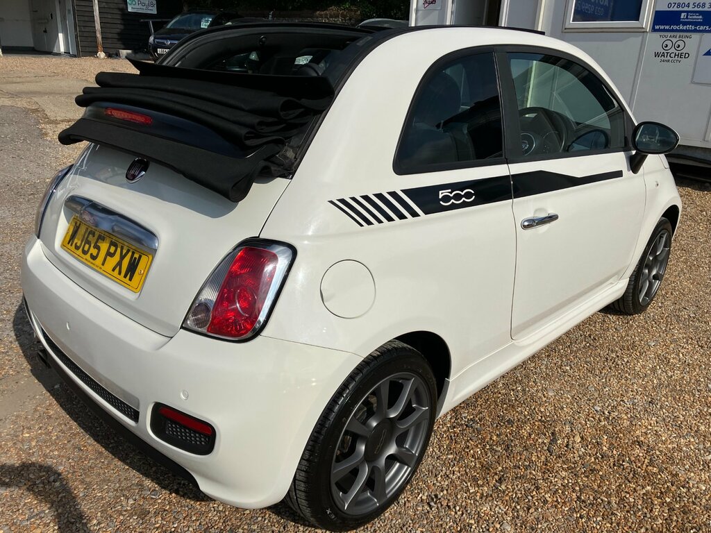 Fiat 500C 1.2 Sport. White. Convertible 500. Cambelt. Low Ro White #3