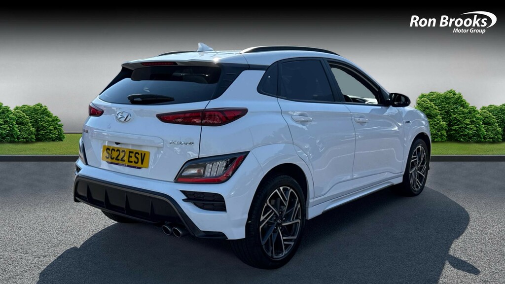 Hyundai Kona 1.0 T-gdi Mhev N Line Euro SC22ESV White #2