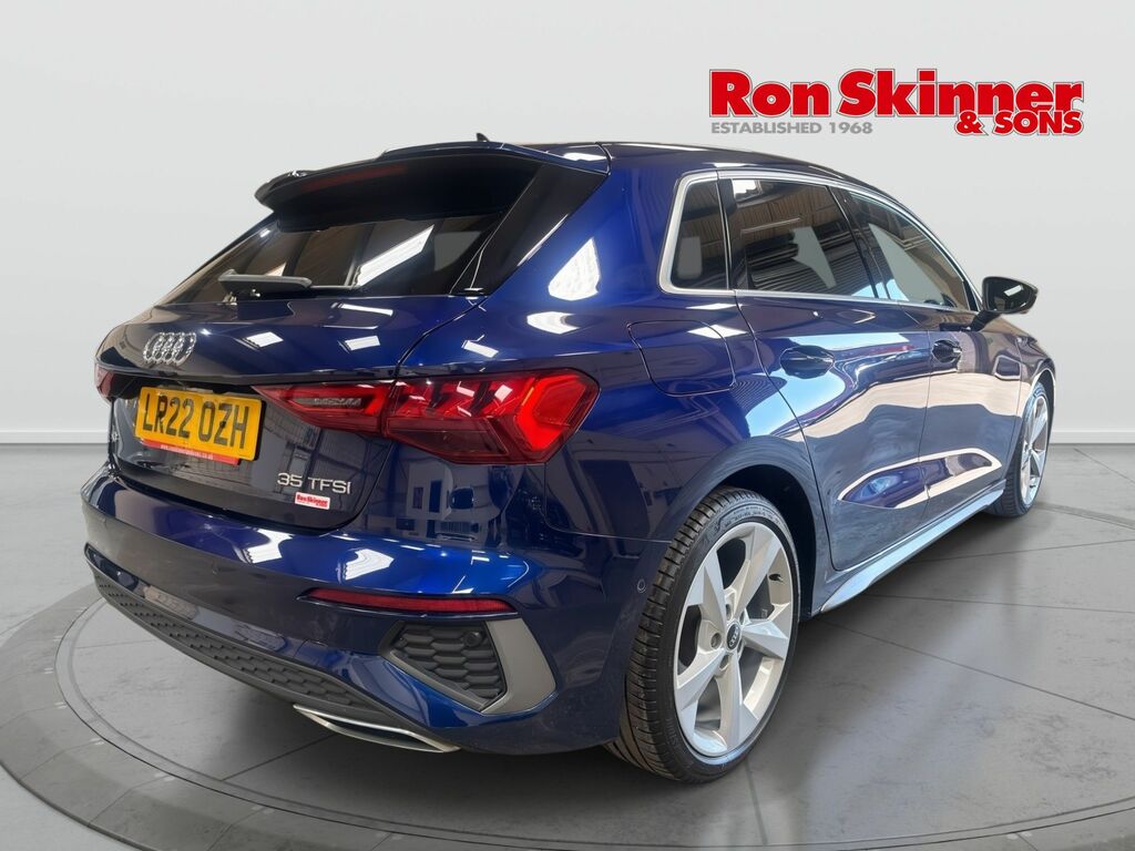 Audi A3 1.5 Tfsi 35 S Line Sportback Eur LR22OZH Blue #4