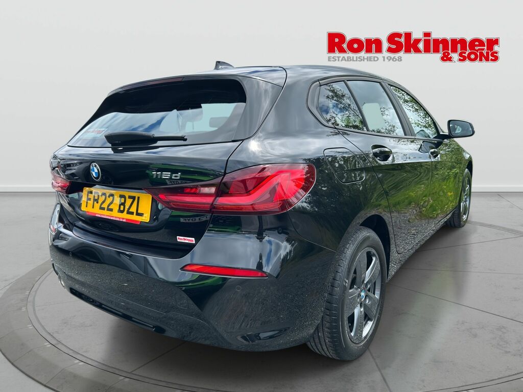 BMW 1 Series 1.5 116D Se Lcp Hatchback Dct Euro 6 FP22BZL Black #4