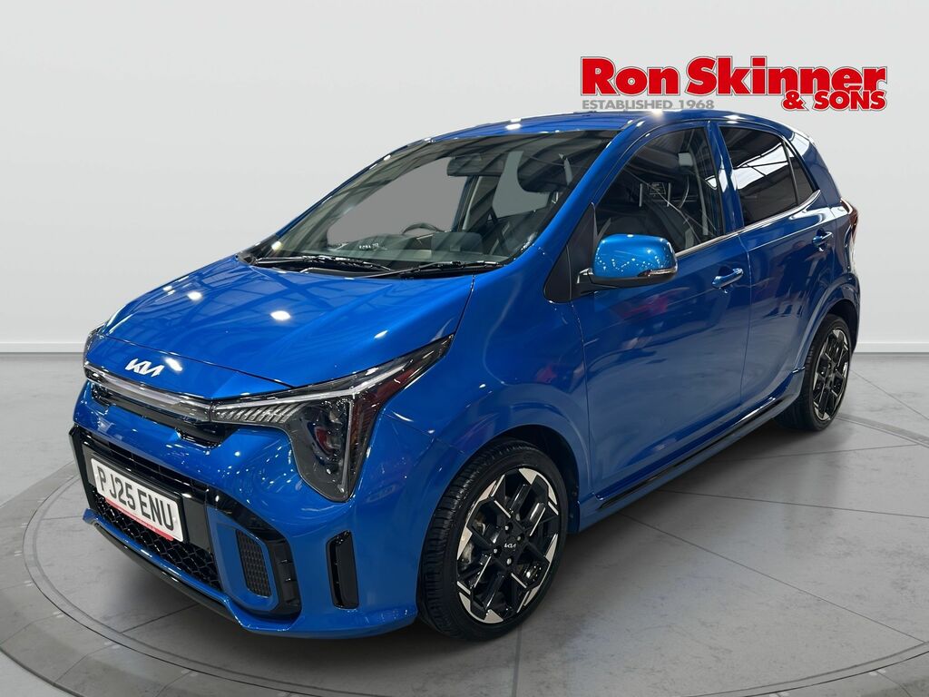 Kia Picanto 1.0 Gt-line Hatchback Amt Euro 6 Ss PJ25ENU Blue #2