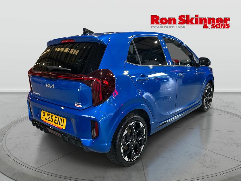 Kia Picanto 1.0 Gt-line Hatchback Amt Euro 6 Ss PJ25ENU Blue #4