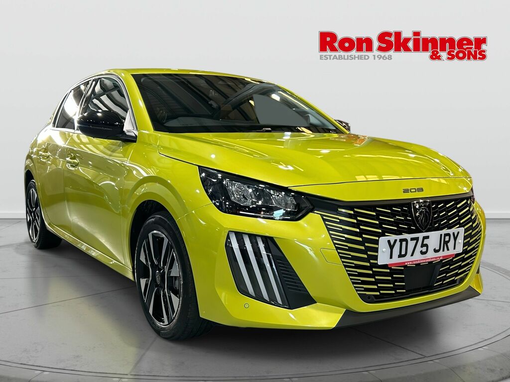 Peugeot 208 1.2 Allure Hatchback Hybrid E-dsc6 Euro Yellow