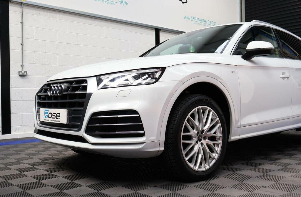 Audi Q5 2.0 Tfsi S Line S Tronic Quattro Euro 6 Ss White #4