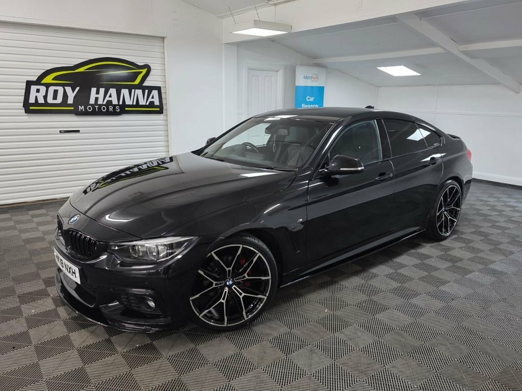 BMW 4 Series Gran Coupe 2.0 420D M Sport Hatchback Euro 6 HK19NXH Black #2