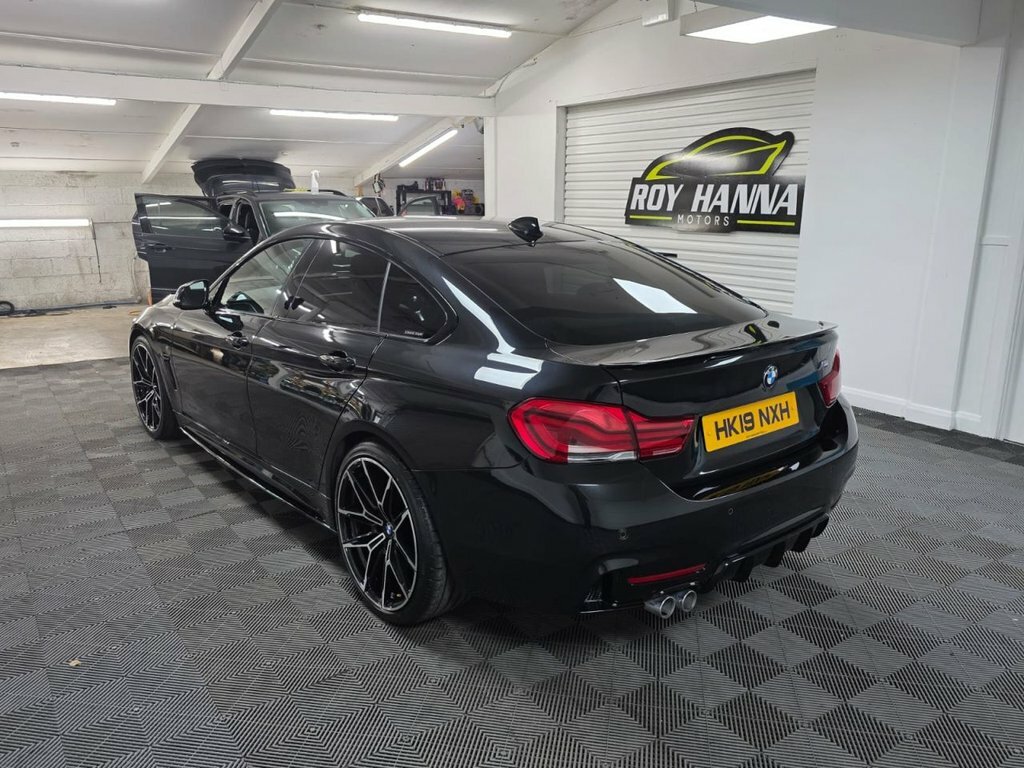BMW 4 Series Gran Coupe 2.0 420D M Sport Hatchback Euro 6 HK19NXH Black #4