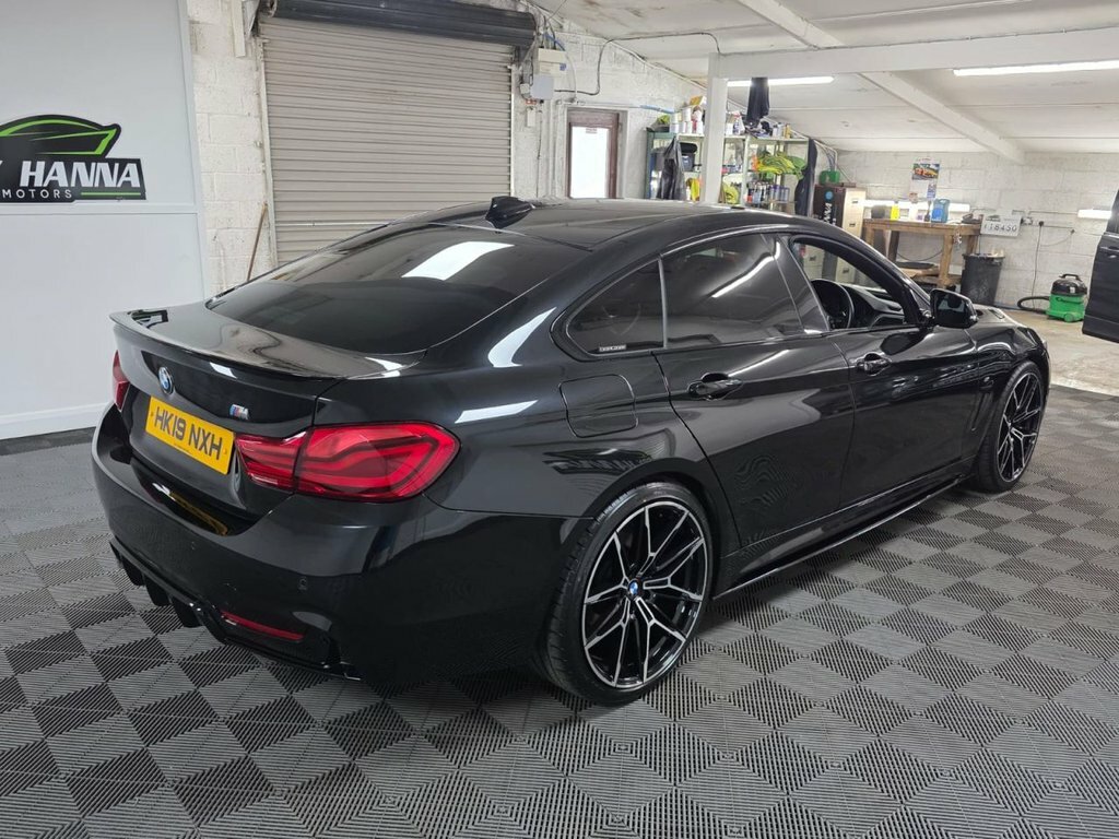 BMW 4 Series Gran Coupe 2.0 420D M Sport Hatchback Euro 6 HK19NXH Black #6