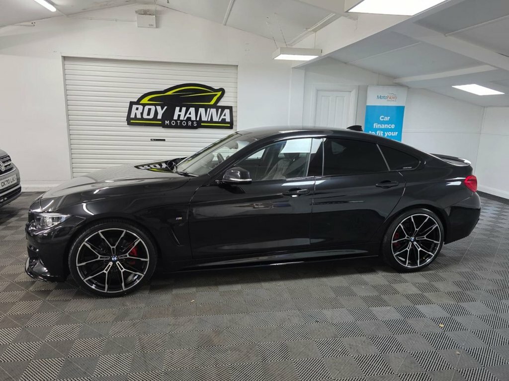 BMW 4 Series Gran Coupe 2.0 420D M Sport Hatchback Euro 6 HK19NXH Black #3