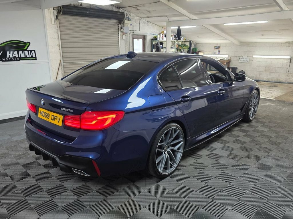 BMW 5 Series 2.0 520D Mht M Sport Saloon Hybrid MD69DFV Blue #6