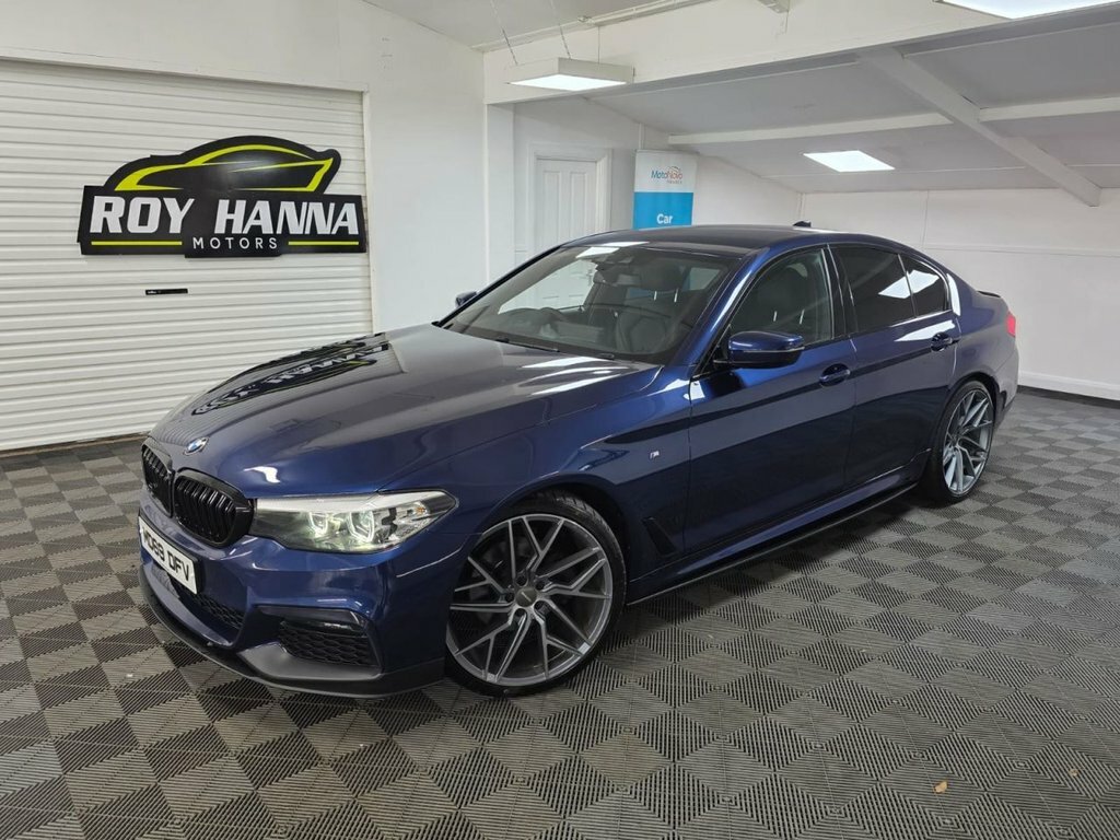 BMW 5 Series 2.0 520D Mht M Sport Saloon Hybrid Blue
