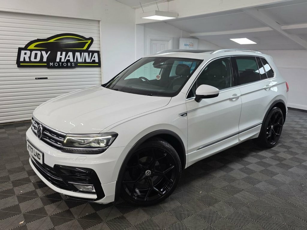 Volkswagen Tiguan 2.0 Tdi Bluemotion Tech R-line Suv Dsg KT17LND White #2
