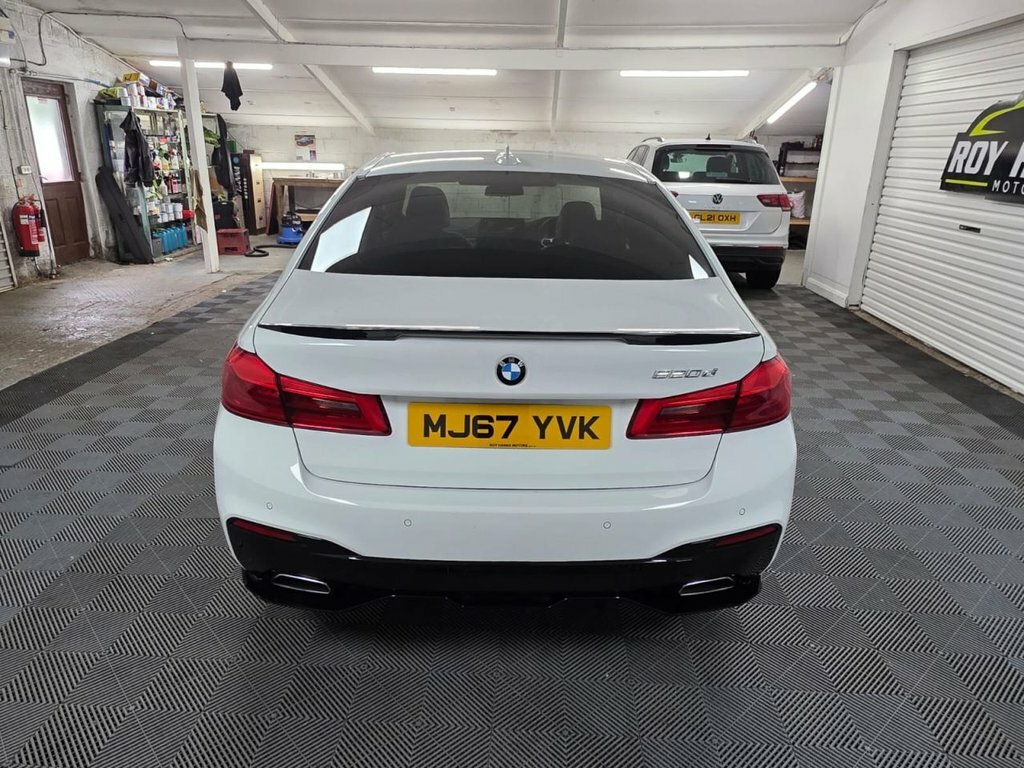 BMW 5 Series 2.0 520D M Sport Saloon Euro 6 S White #4