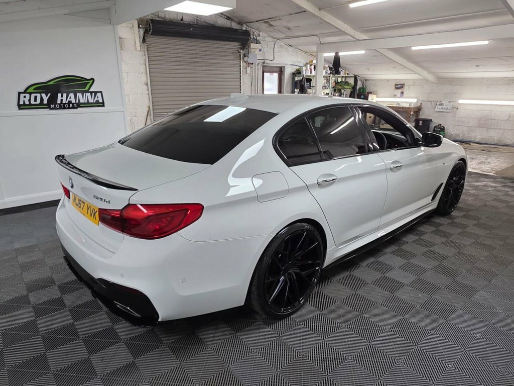BMW 5 Series 2.0 520D M Sport Saloon Euro 6 S White #5