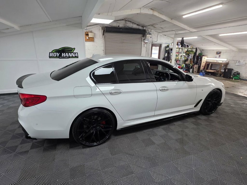 BMW 5 Series 2.0 520D M Sport Saloon Euro 6 S White #6