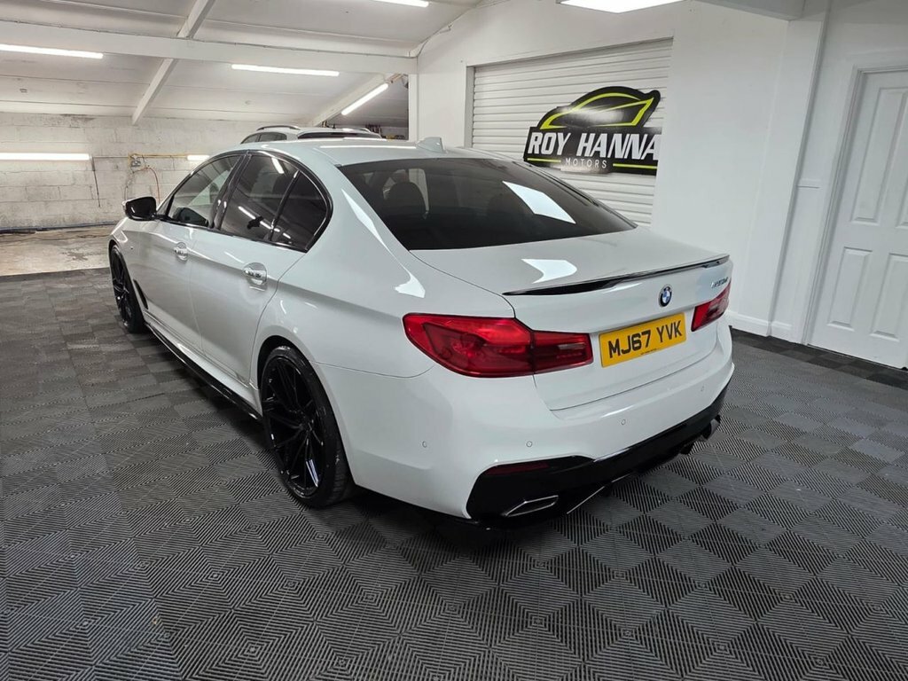 BMW 5 Series 2.0 520D M Sport Saloon Euro 6 S White #3