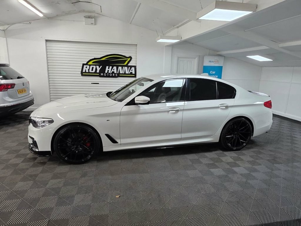 BMW 5 Series 2.0 520D M Sport Saloon Euro 6 S White #2