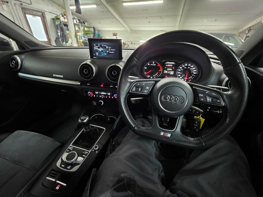Audi A3 1.6 Tdi S Line Sportback Euro 6 Black #3