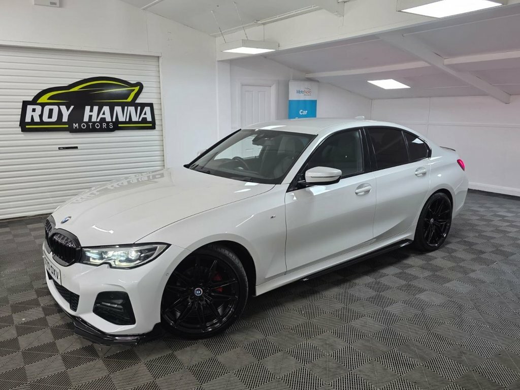 BMW 3 Series 2.0 320D Mht M Sport Saloon Hybrid YG70OXV White