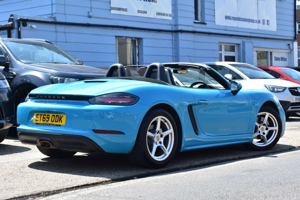 Porsche 718 Boxster Convertible ET69ODK Blue #5