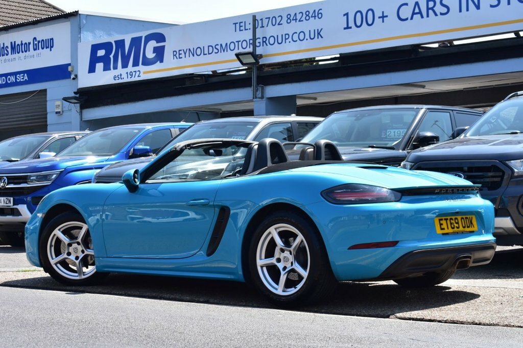 Porsche 718 Boxster Convertible ET69ODK Blue #6