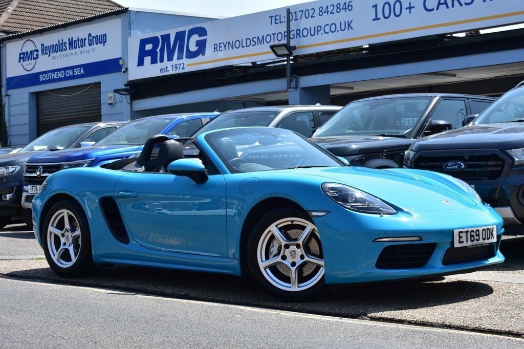 Porsche 718 Boxster Convertible ET69ODK Blue #4