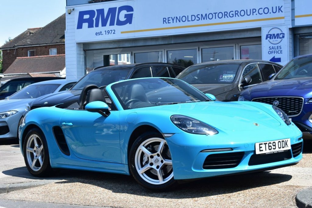 Porsche 718 Boxster Convertible ET69ODK Blue #2