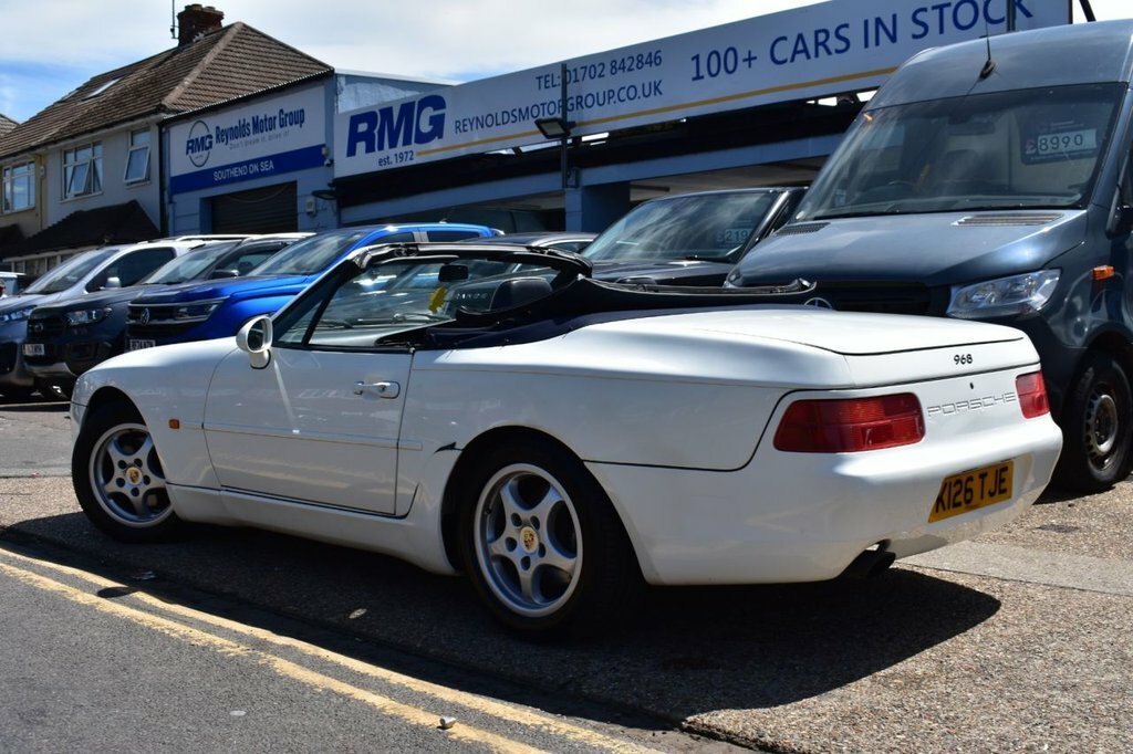 Porsche 968 Convertible White #6
