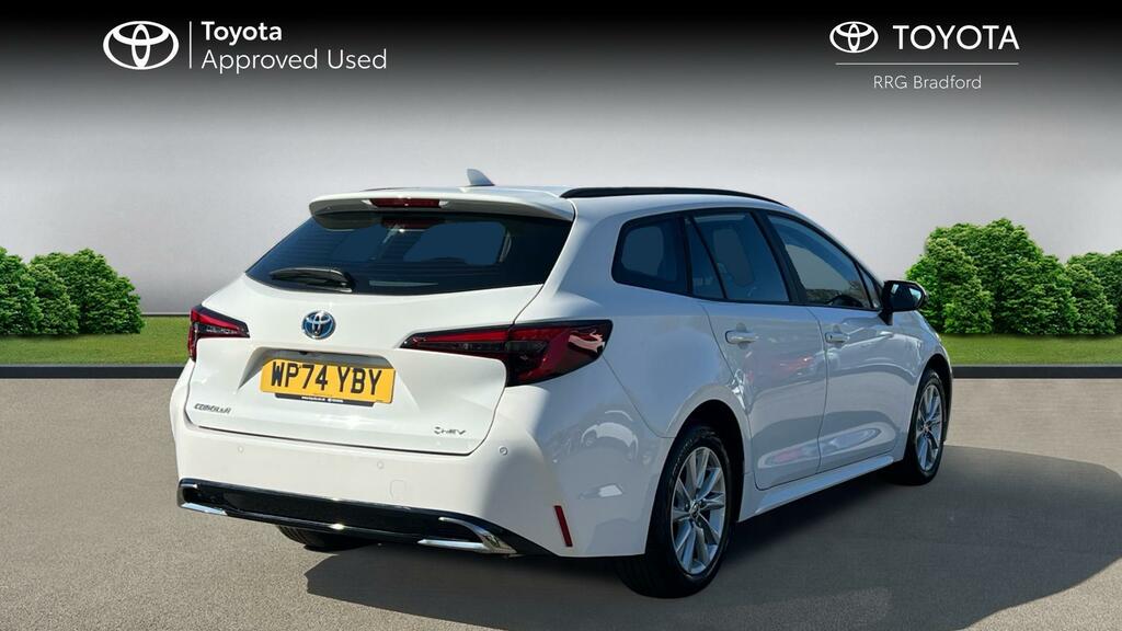 Toyota Corolla 2.0 Vvt-h Icon Touring Sports Cvt Euro 6 Ss WP74YBY White #2