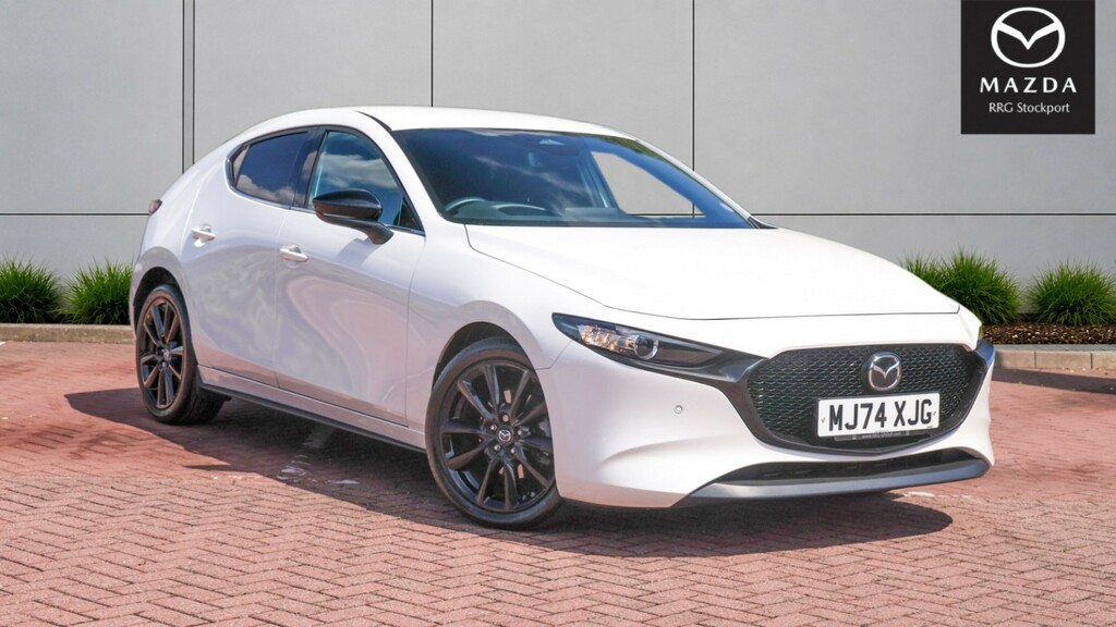 Mazda 3 2.5 E-skyactiv G Mhev 140 Homura MJ74XJG White