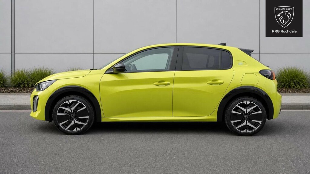 Peugeot e-208 51Kwh Gt 7.4Kw Charger MK26VUA Yellow #4