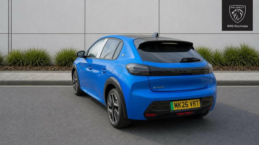 Peugeot e-208 51Kwh Gt 7.4Kw Charger MK26VRT Blue #6