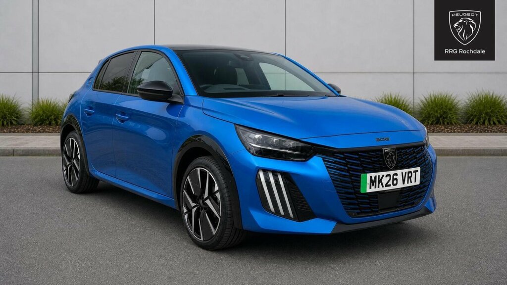 Peugeot e-208 51Kwh Gt 7.4Kw Charger Blue