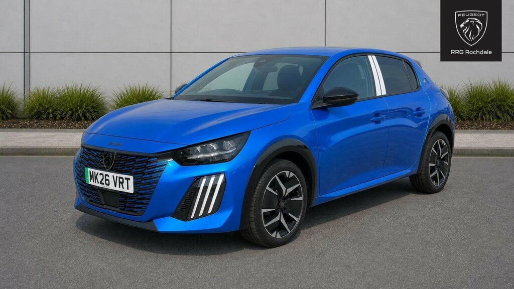 Peugeot e-208 51Kwh Gt 7.4Kw Charger MK26VRT Blue #3