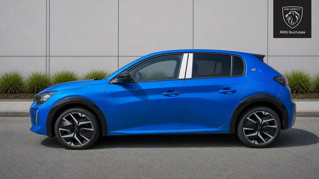 Peugeot e-208 51Kwh Gt 7.4Kw Charger MK26VRT Blue #4