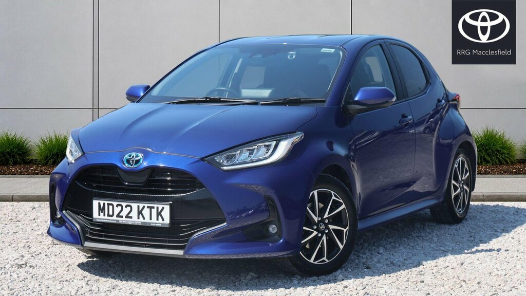 Toyota Yaris 1.5 Vvt-h Design E-cvt Euro 6 Ss MD22KTK Blue #3
