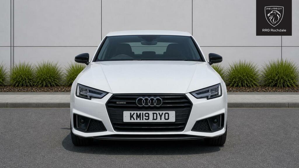 Audi A4 2.0 Tdi 40 Black Edition S Tronic Quattro Euro 6 KM19DYO White #2