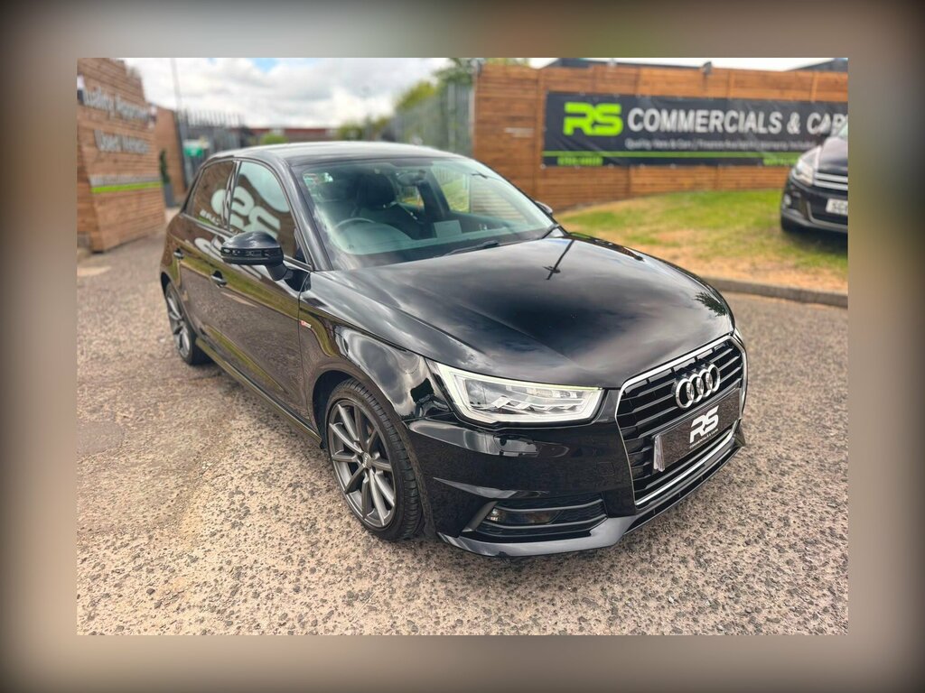Audi A1 1.6 Tdi S Line Sportback Euro 6 Ss Nav BU18BXZ Black #2