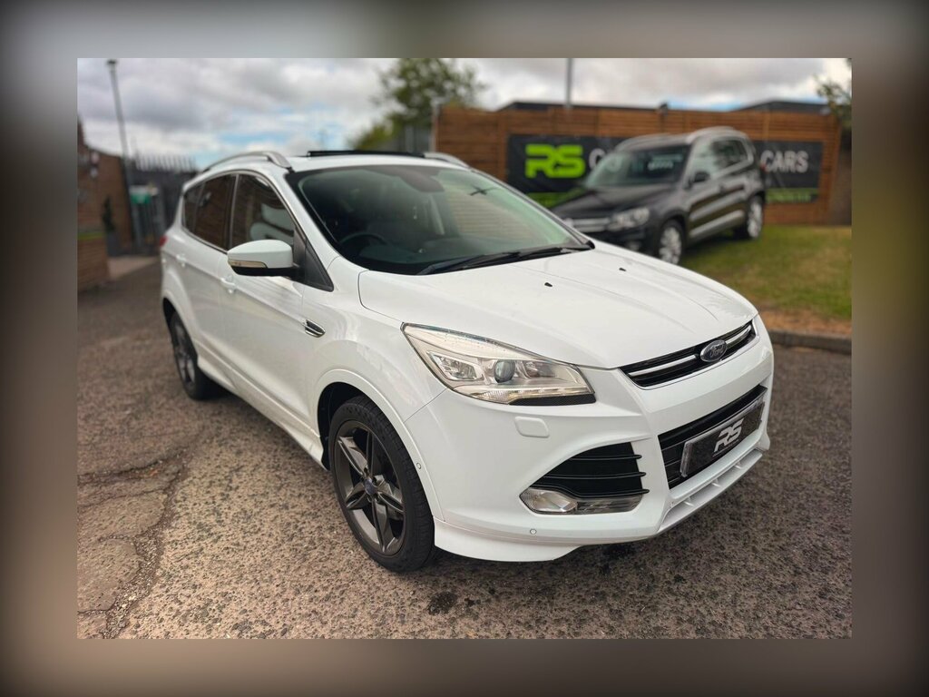 Ford Kuga 2.0 Tdci Titanium X Awd Euro 6 Ss WO16VHR White #2