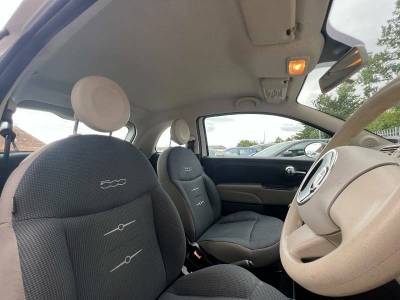 Fiat 500 1.2 Lounge Hatchback Euro 6 Ss White #14